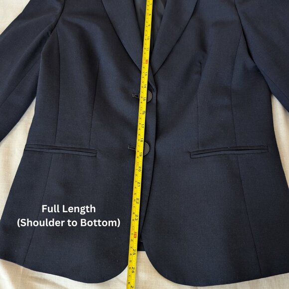 JONES NEW YORK Navy Blazer/Jacket Stretch Women's Size 6 - Picture 8 of 11
